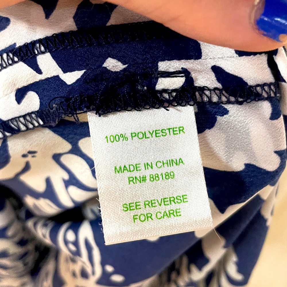Lilly Pulitzer Emmett Maxi In the Groove Navy White Strapless Dress Sz S - Picture 6 of 7